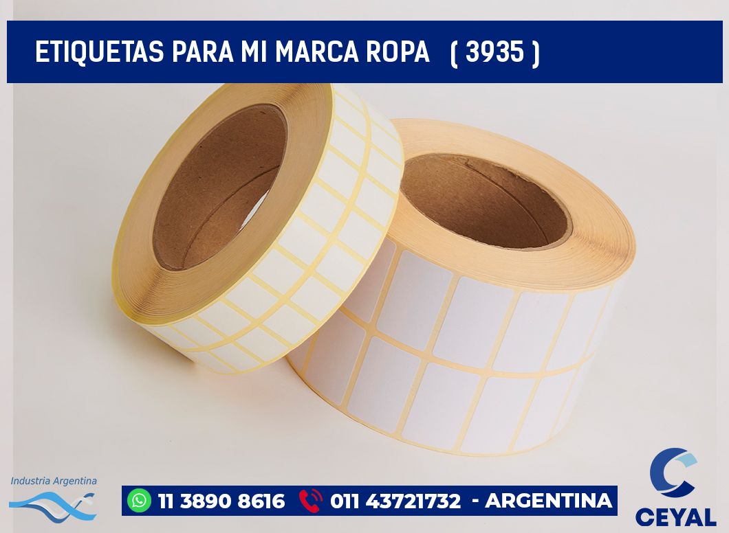 ETIQUETAS PARA MI MARCA ROPA ( 3935 )