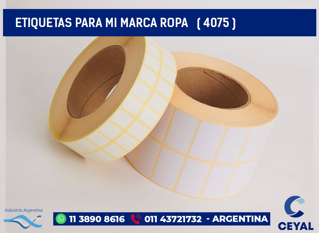 ETIQUETAS PARA MI MARCA ROPA ( 4075 )