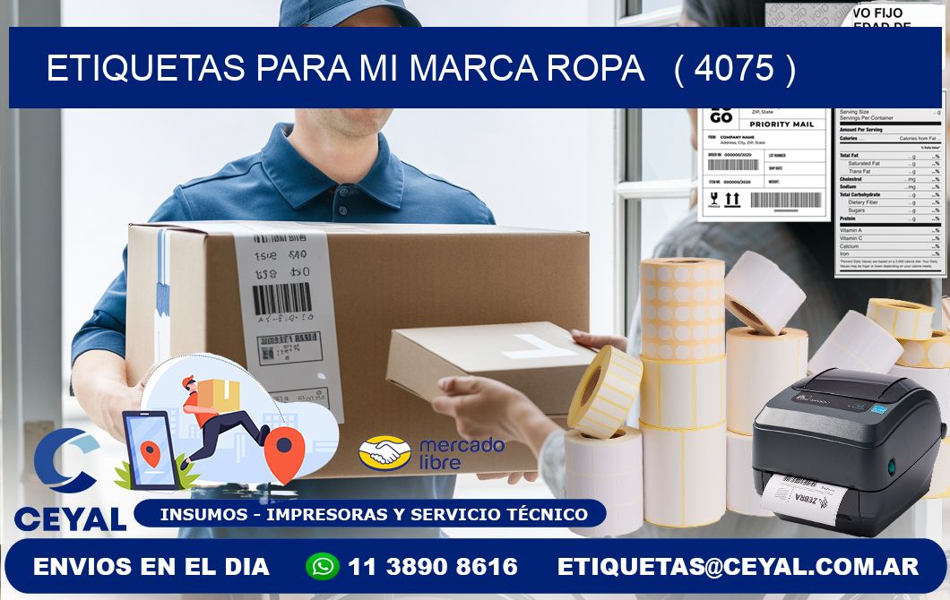 ETIQUETAS PARA MI MARCA ROPA ( 4075 )