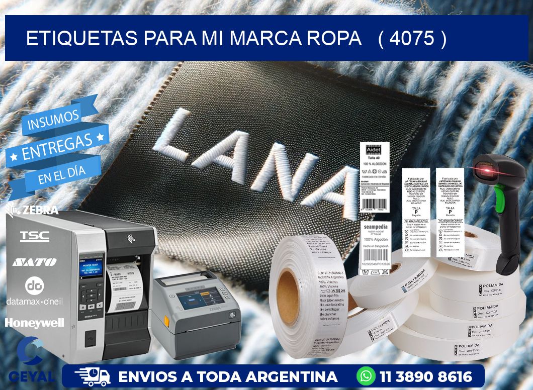 ETIQUETAS PARA MI MARCA ROPA ( 4075 )