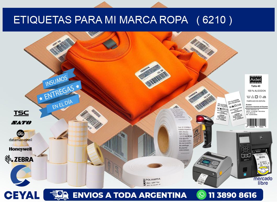 ETIQUETAS PARA MI MARCA ROPA ( 6210 )