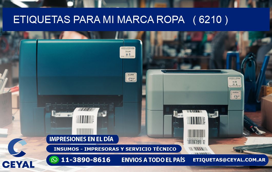 ETIQUETAS PARA MI MARCA ROPA ( 6210 )