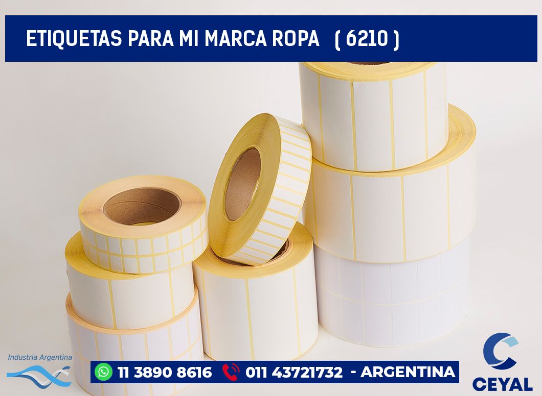 ETIQUETAS PARA MI MARCA ROPA ( 6210 )
