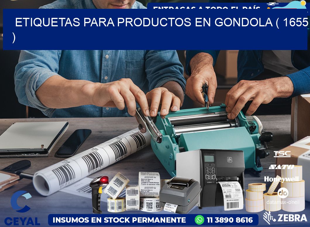 ETIQUETAS PARA PRODUCTOS EN GONDOLA ( 1655 )