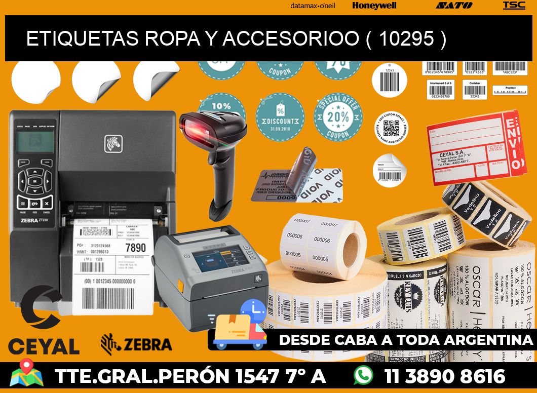 ETIQUETAS ROPA Y ACCESORIOO ( 10295 )