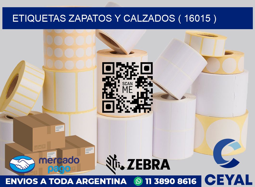 ETIQUETAS ZAPATOS Y CALZADOS ( 16015 )