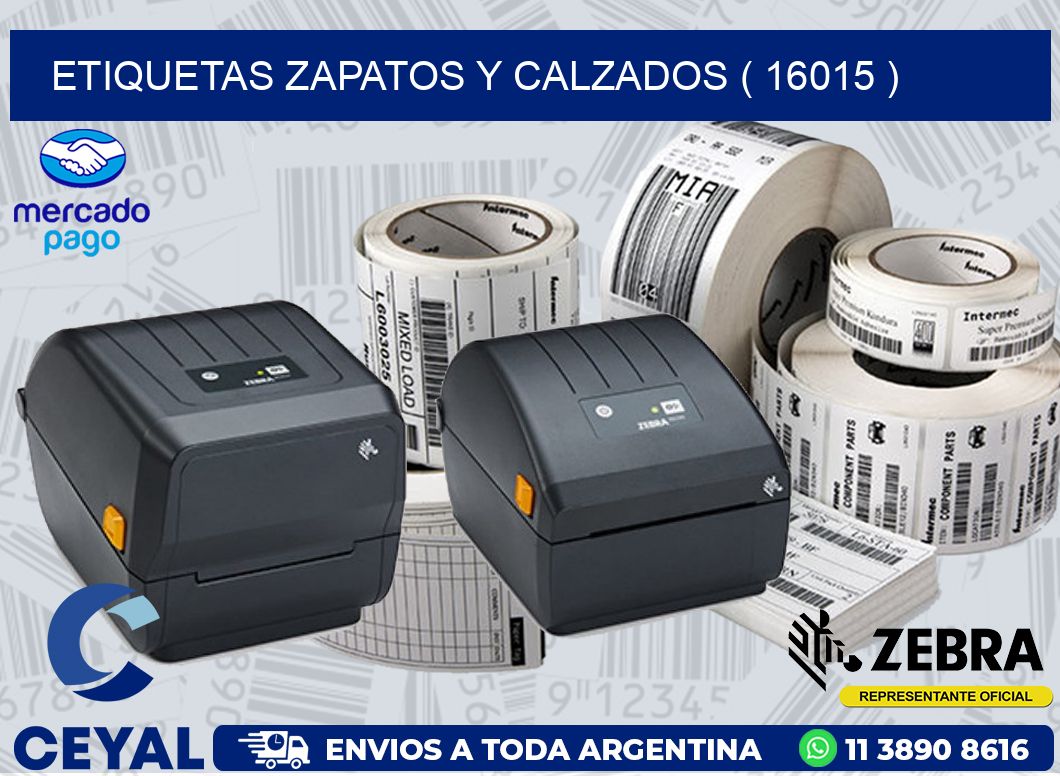 ETIQUETAS ZAPATOS Y CALZADOS ( 16015 )