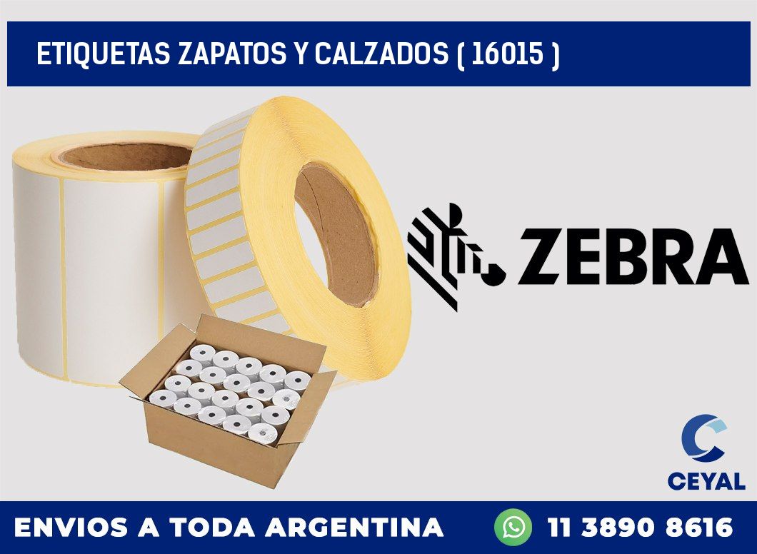 ETIQUETAS ZAPATOS Y CALZADOS ( 16015 )