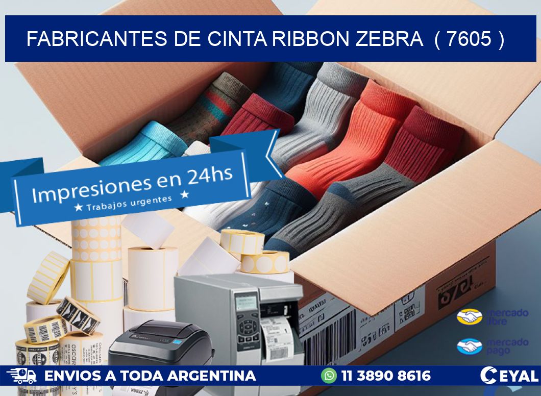 FABRICANTES DE CINTA RIBBON ZEBRA ( 7605 )