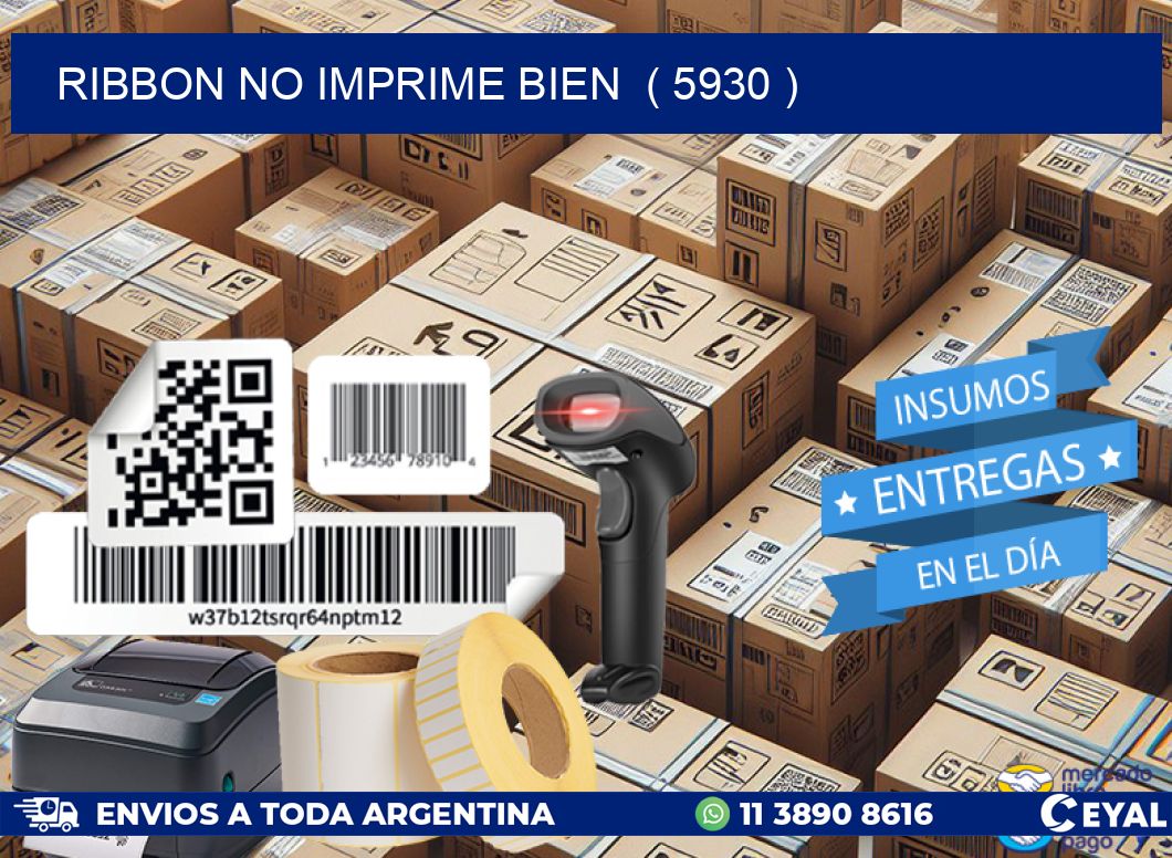 RIBBON NO IMPRIME BIEN ( 5930 )