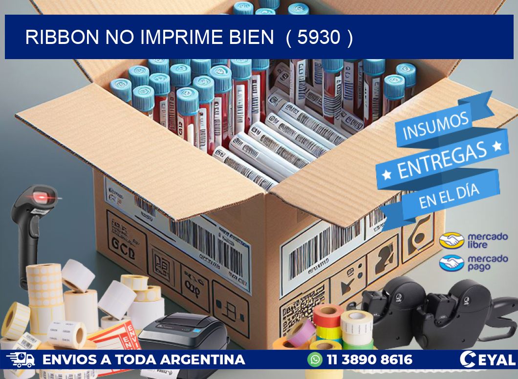 RIBBON NO IMPRIME BIEN ( 5930 )