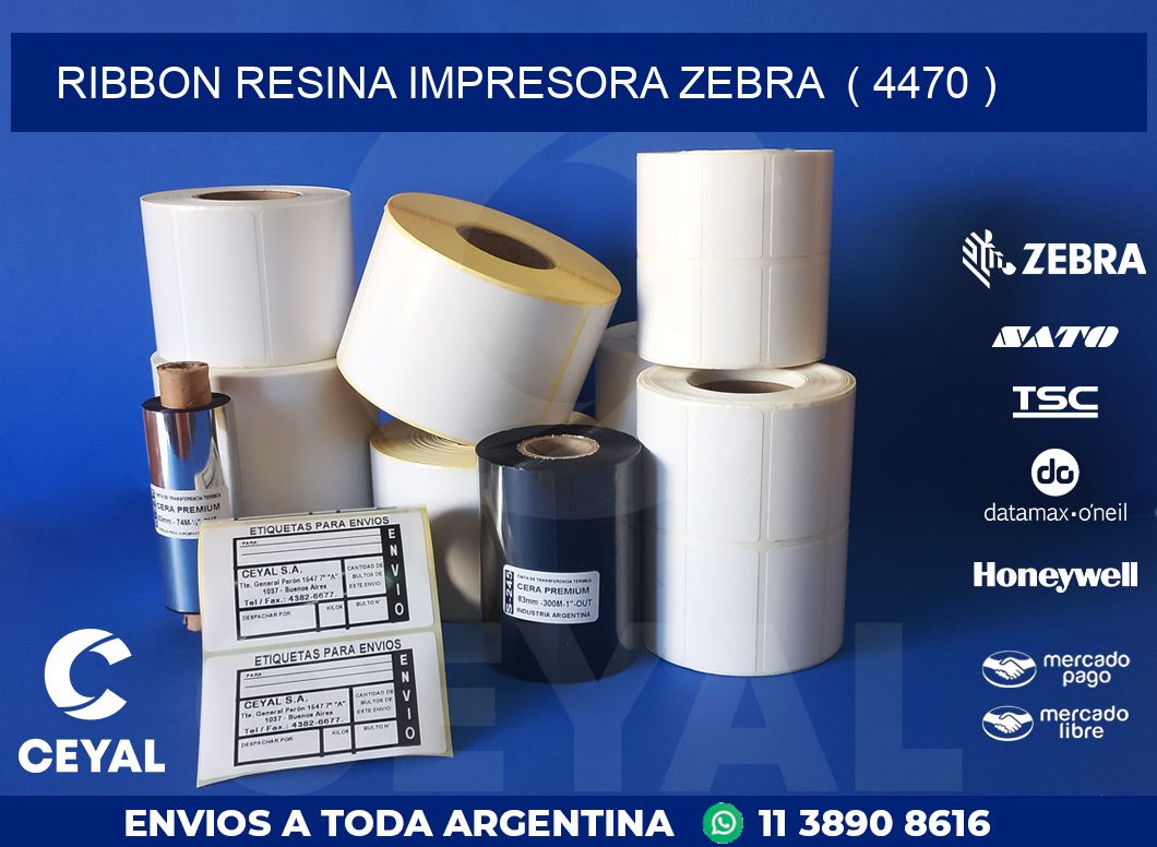 RIBBON RESINA IMPRESORA ZEBRA ( 4470 )