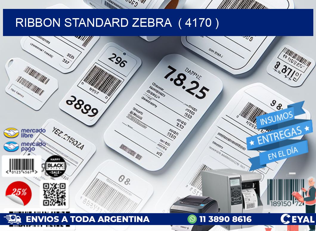 RIBBON STANDARD ZEBRA ( 4170 )