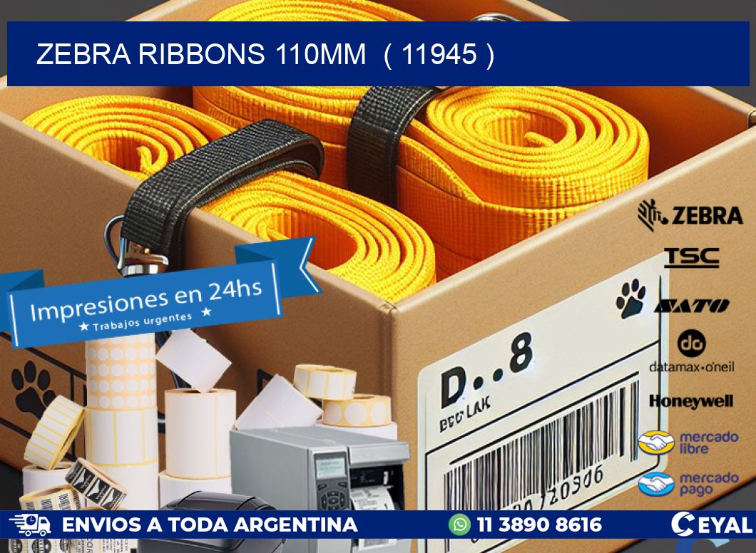 ZEBRA RIBBONS 110MM ( 11945 )