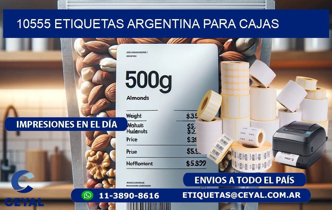 10555 ETIQUETAS ARGENTINA PARA CAJAS