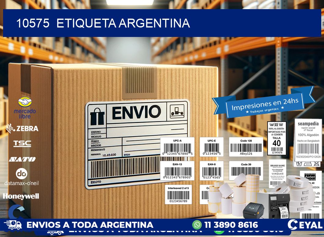 10575 ETIQUETA ARGENTINA