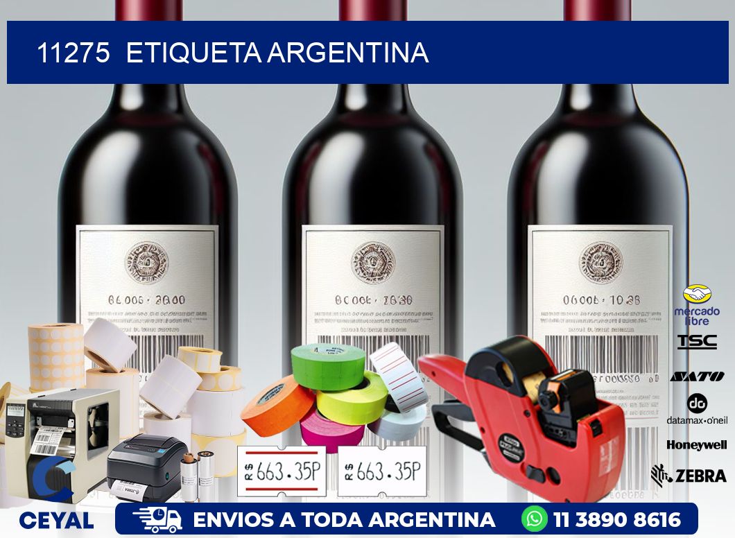 11275 ETIQUETA ARGENTINA