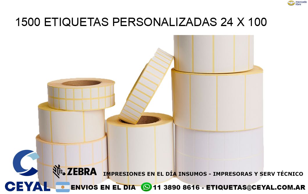 1500 ETIQUETAS PERSONALIZADAS 24 x 100