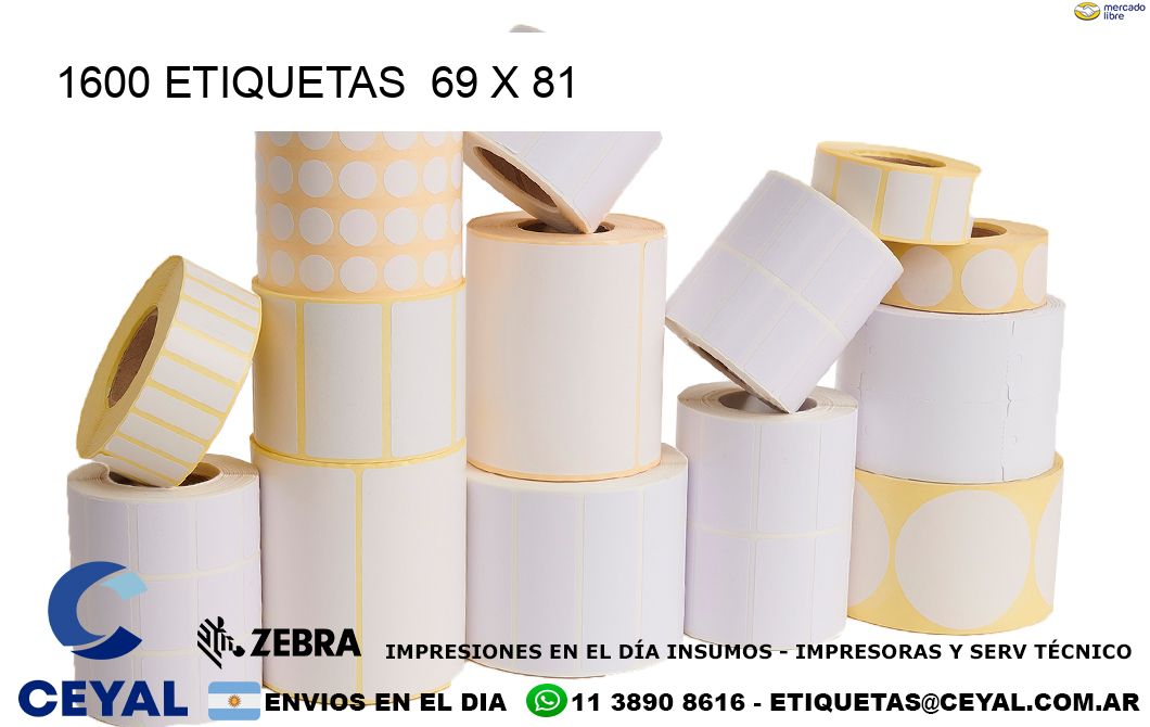 1600 ETIQUETAS 69 x 81