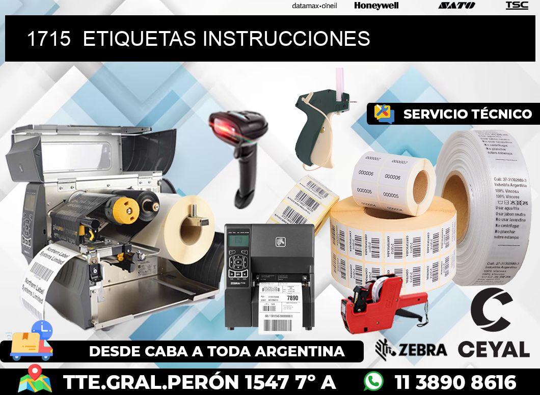 1715 ETIQUETAS INSTRUCCIONES