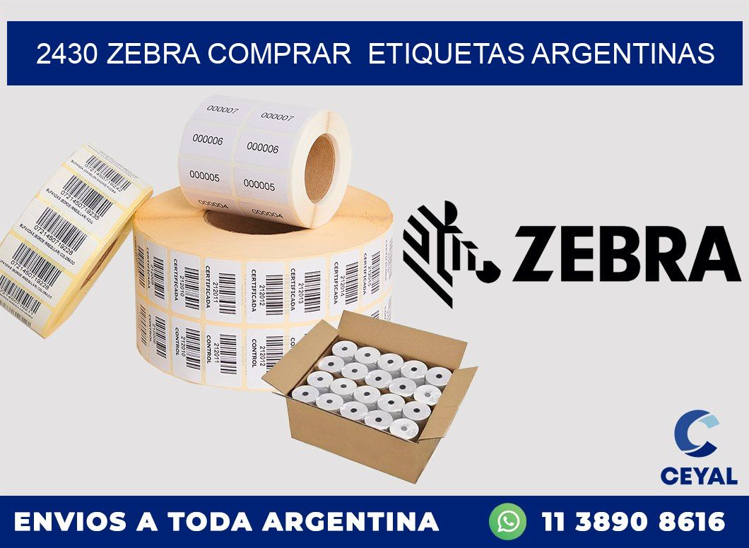 2430 ZEBRA COMPRAR  ETIQUETAS ARGENTINAS