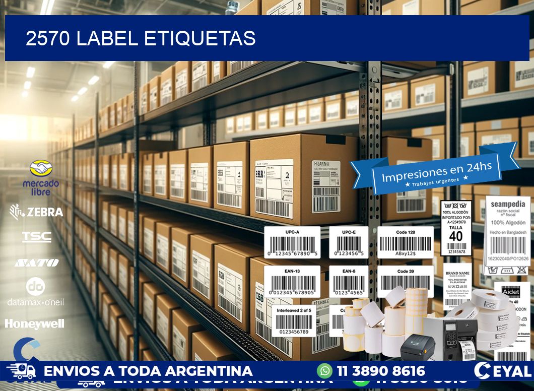 2570 LABEL ETIQUETAS