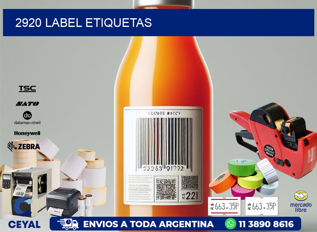 2920 LABEL ETIQUETAS
