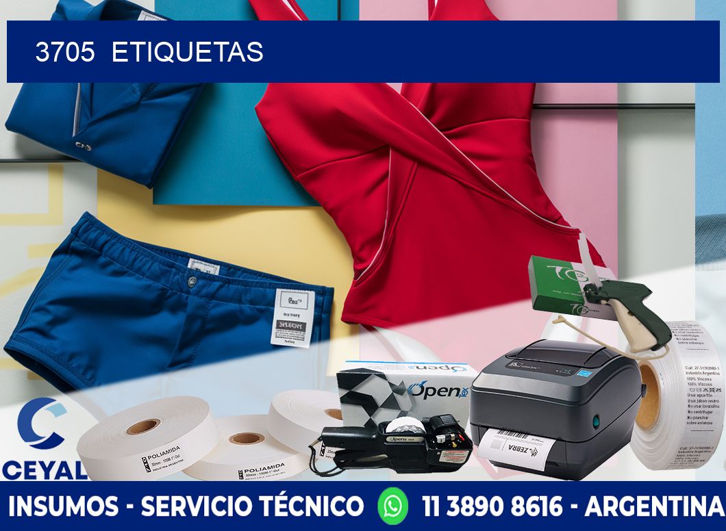 3705 ETIQUETAS