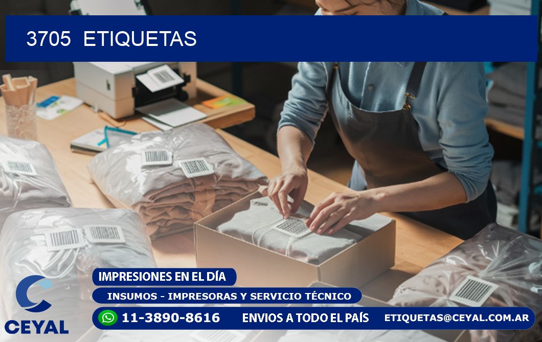 3705 ETIQUETAS