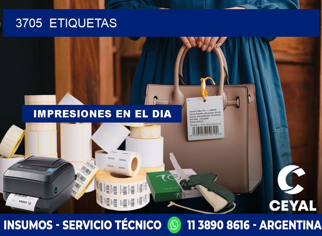 3705 ETIQUETAS