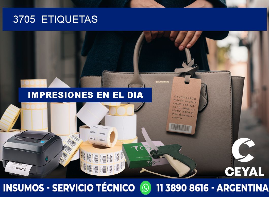 3705 ETIQUETAS