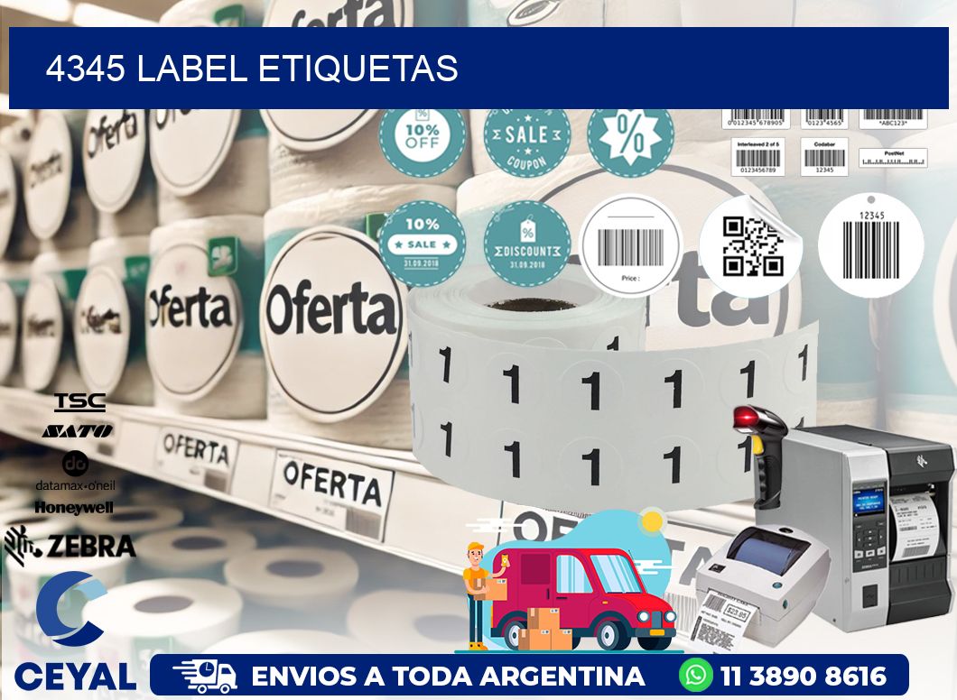 4345 LABEL ETIQUETAS