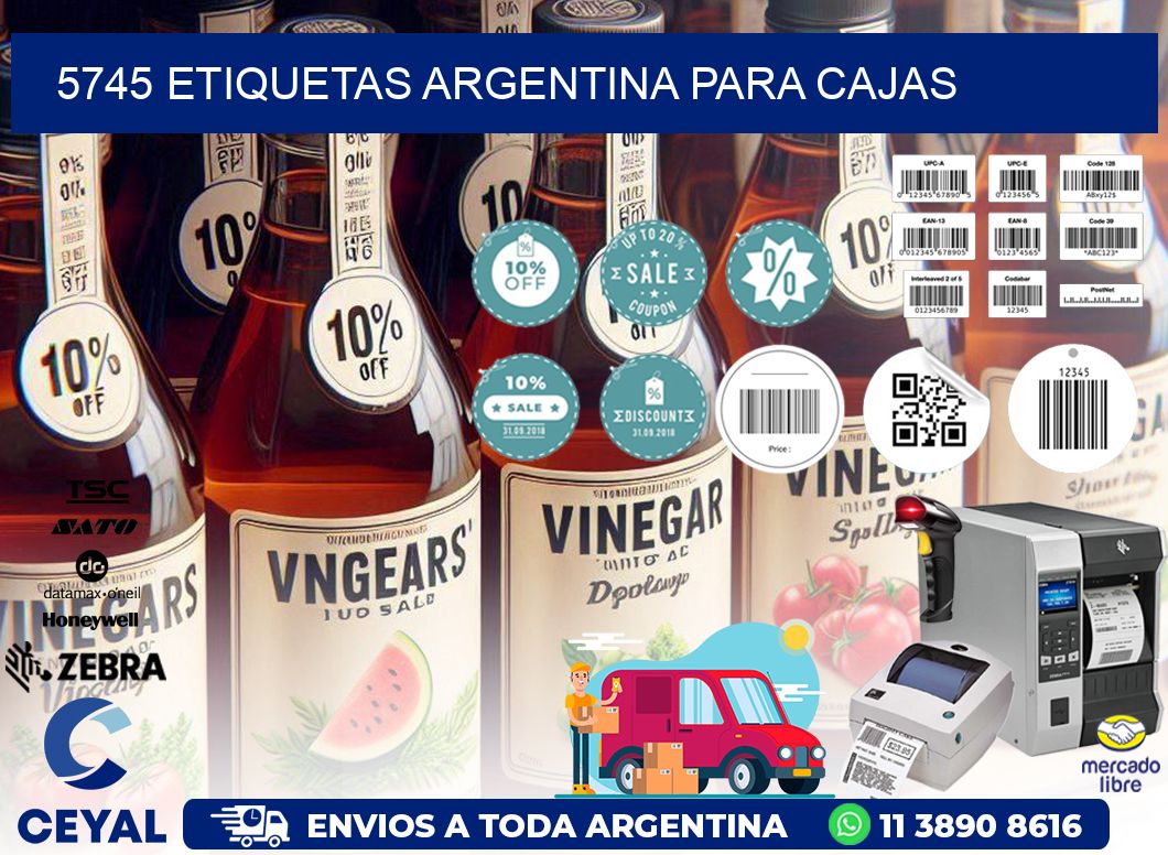 5745 ETIQUETAS ARGENTINA PARA CAJAS