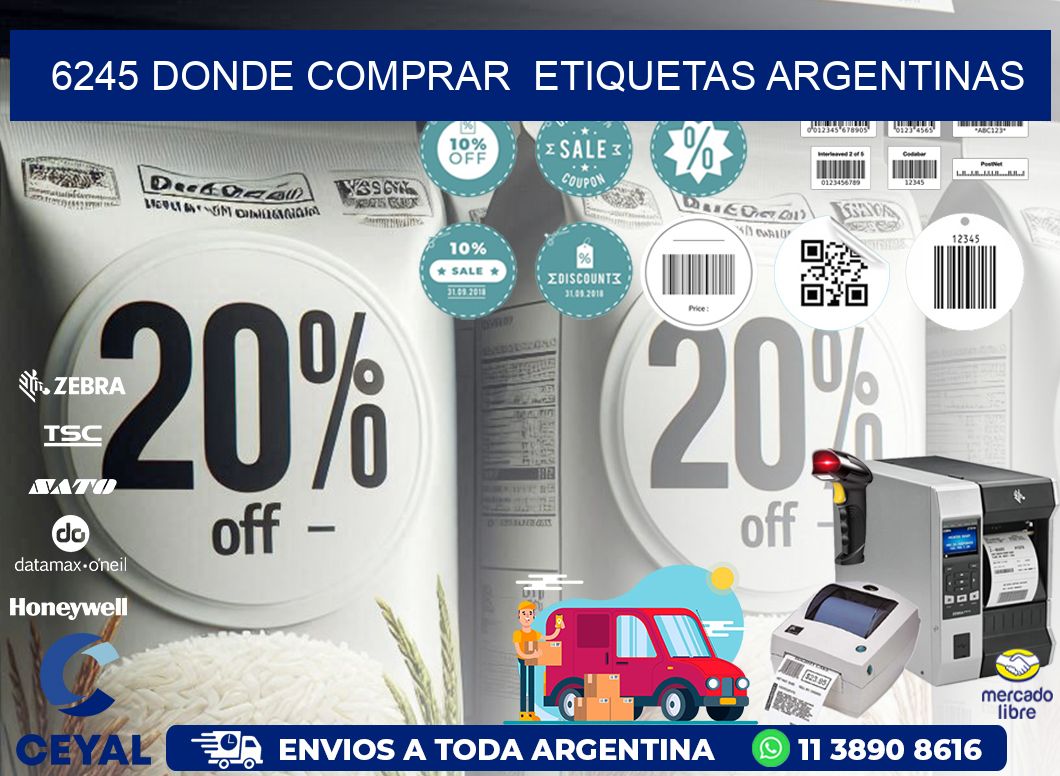 6245 DONDE COMPRAR ETIQUETAS ARGENTINAS