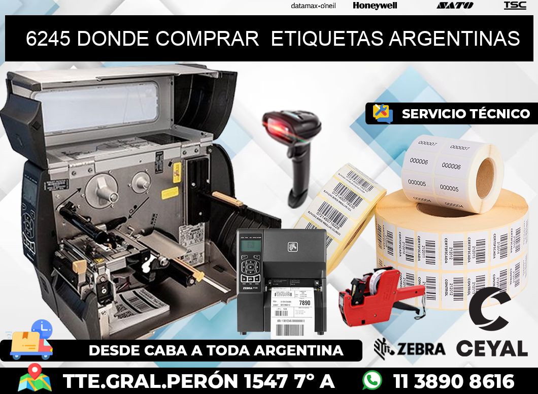 6245 DONDE COMPRAR ETIQUETAS ARGENTINAS