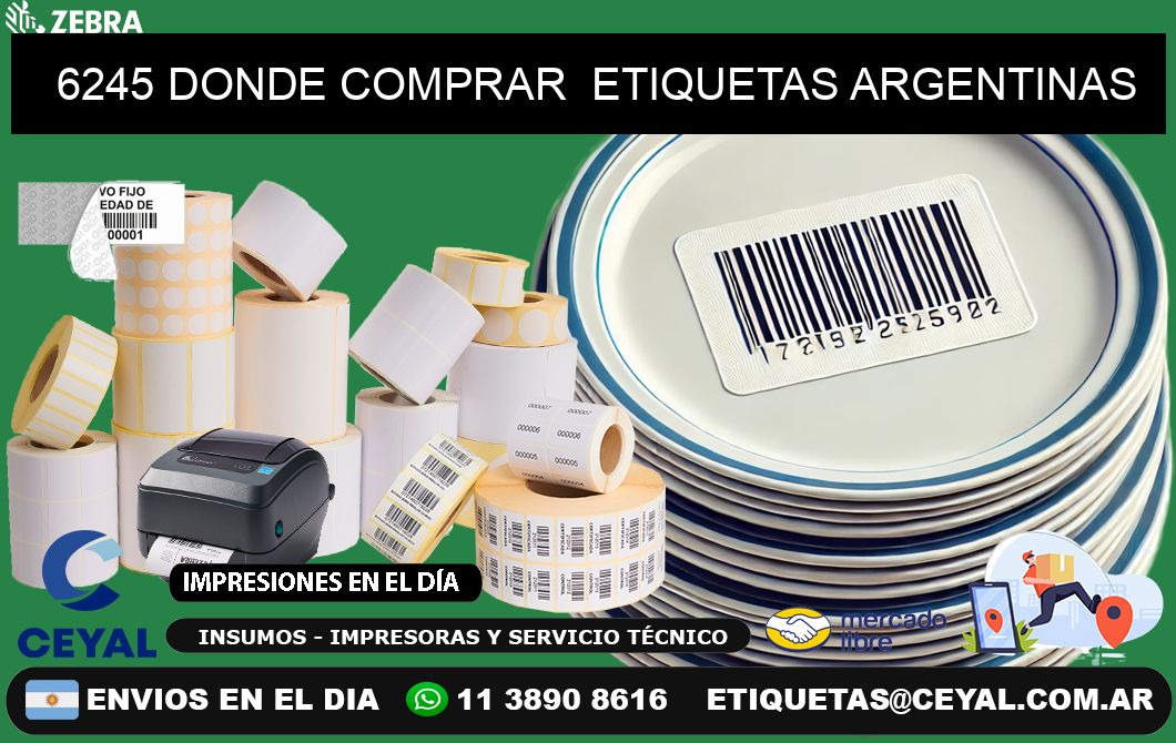 6245 DONDE COMPRAR ETIQUETAS ARGENTINAS