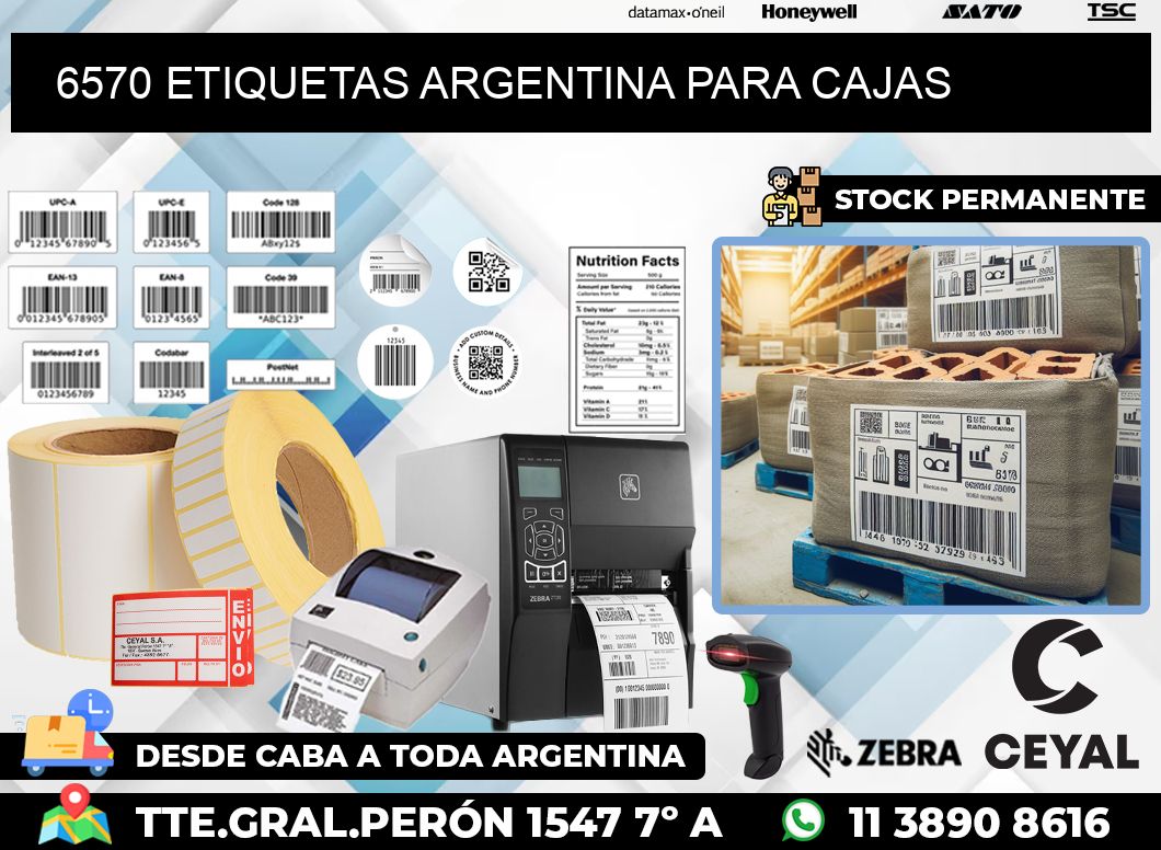 6570 ETIQUETAS ARGENTINA PARA CAJAS