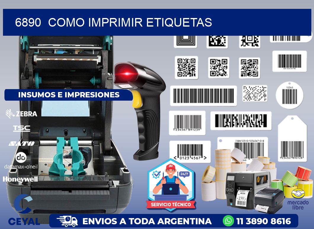 6890 COMO IMPRIMIR ETIQUETAS