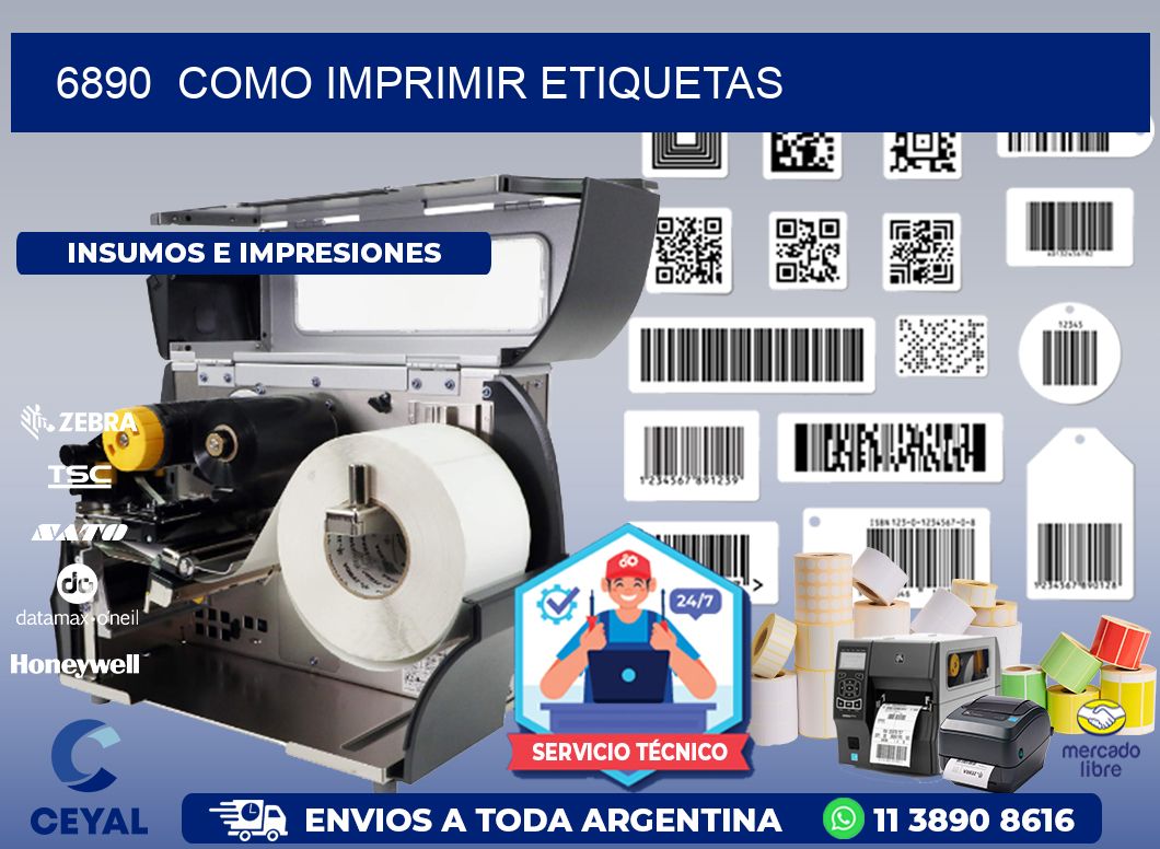6890 COMO IMPRIMIR ETIQUETAS