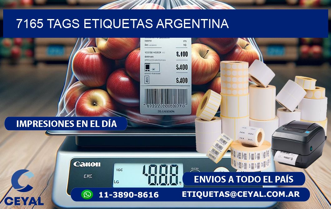 7165 TAGS ETIQUETAS ARGENTINA