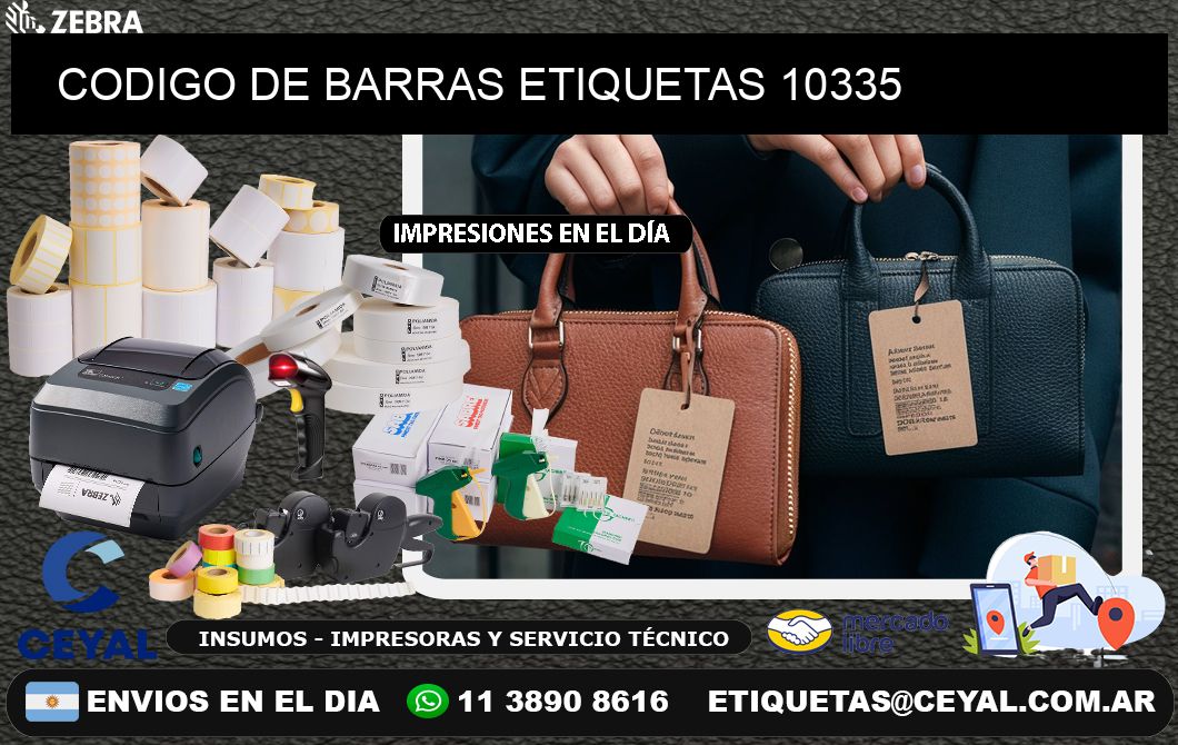 CODIGO DE BARRAS ETIQUETAS 10335