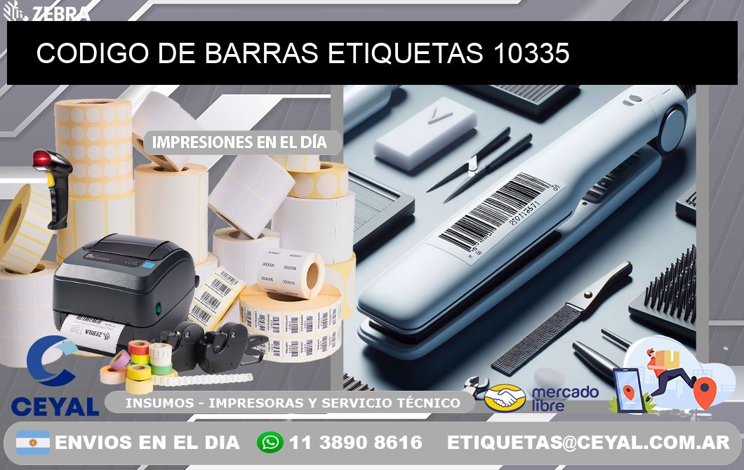 CODIGO DE BARRAS ETIQUETAS 10335