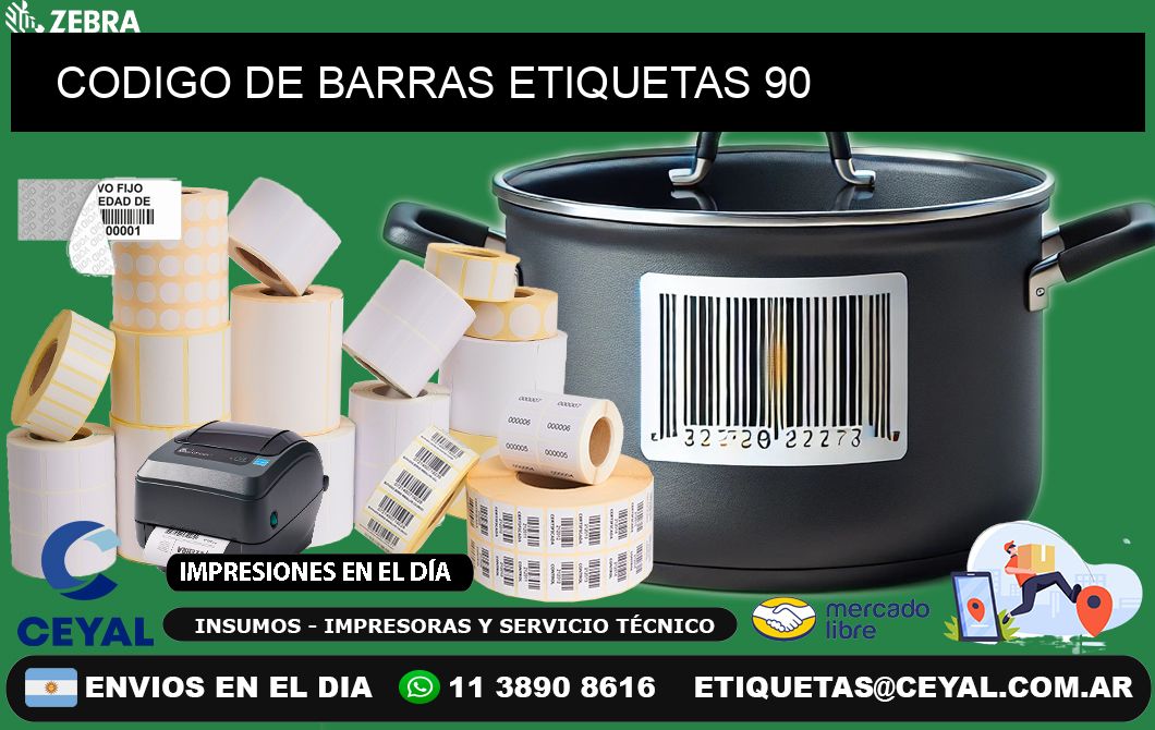 CODIGO DE BARRAS ETIQUETAS 90