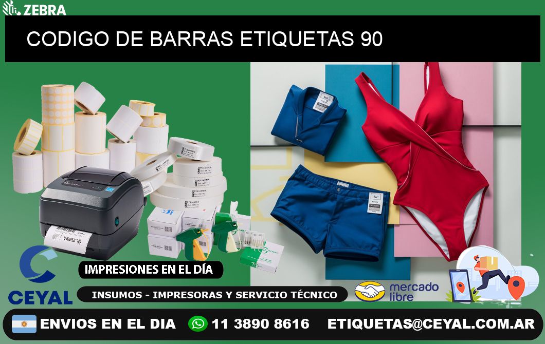 CODIGO DE BARRAS ETIQUETAS 90