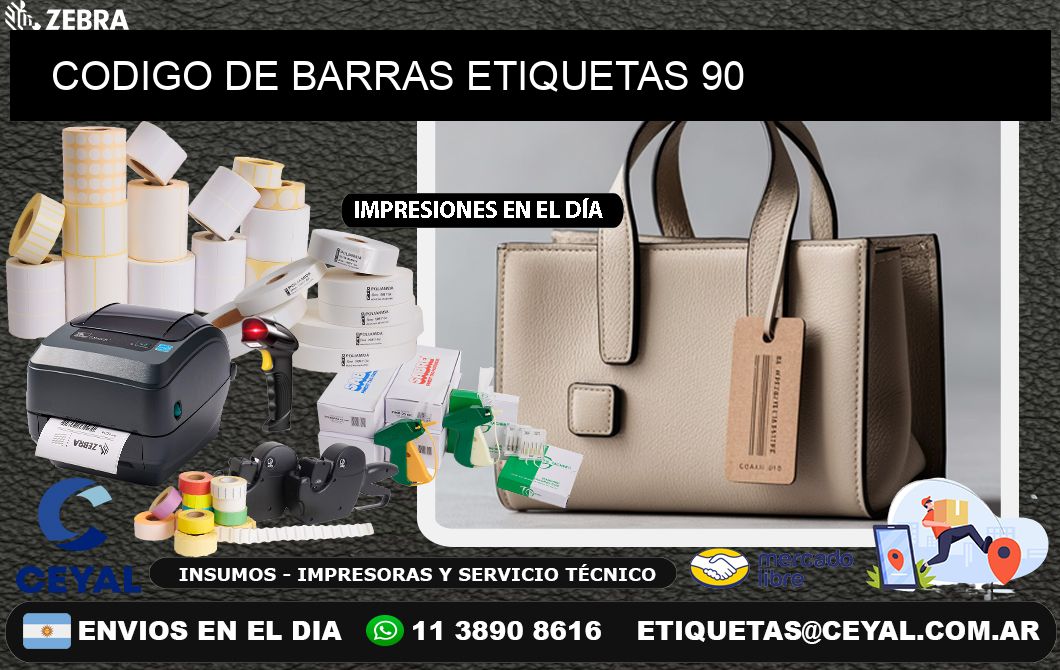 CODIGO DE BARRAS ETIQUETAS 90