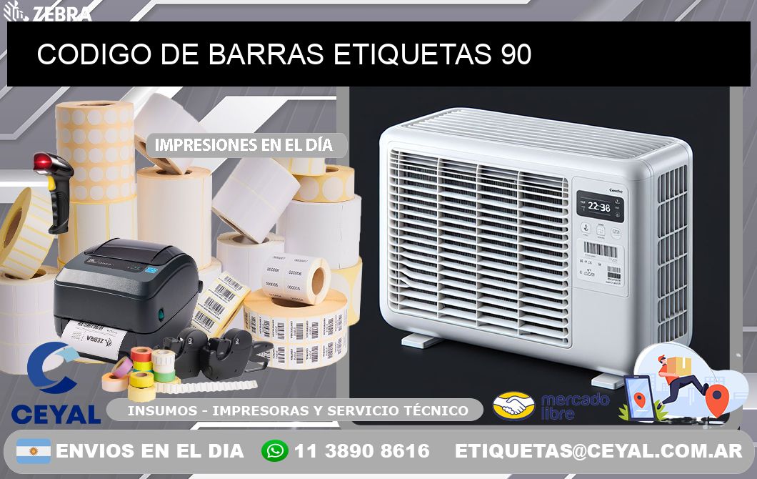 CODIGO DE BARRAS ETIQUETAS 90