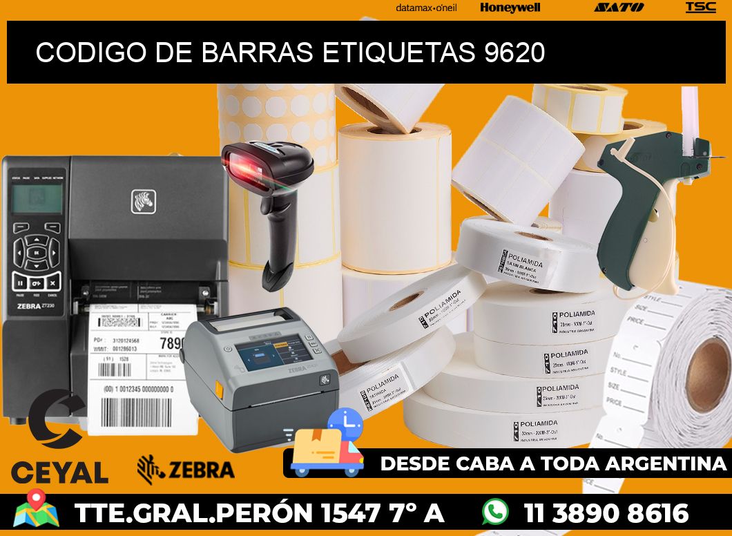 CODIGO DE BARRAS ETIQUETAS 9620