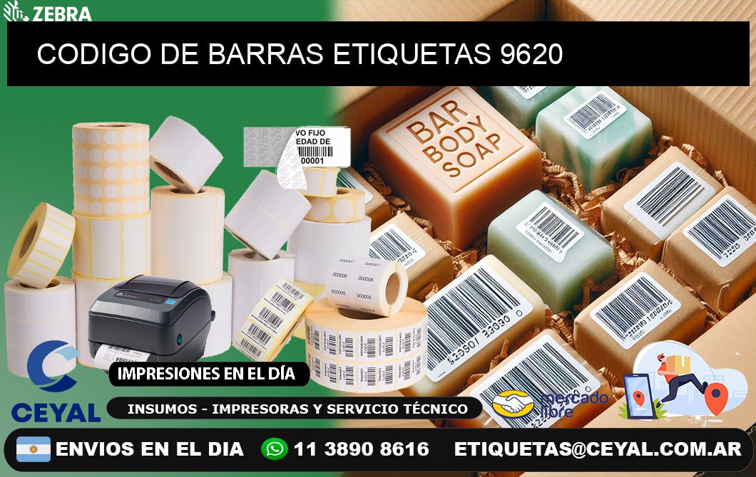 CODIGO DE BARRAS ETIQUETAS 9620