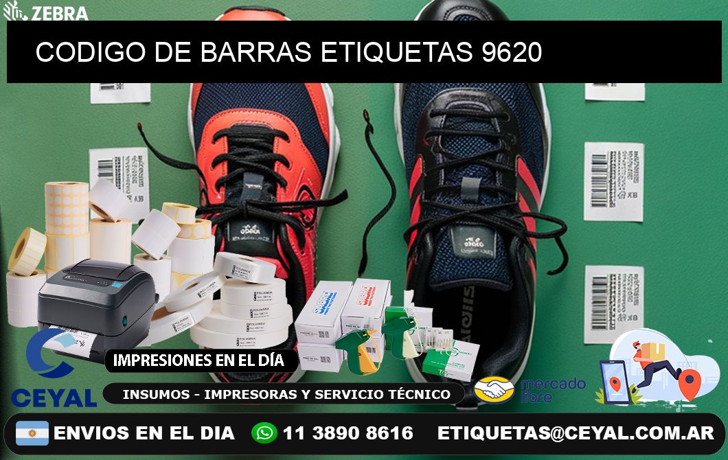 CODIGO DE BARRAS ETIQUETAS 9620