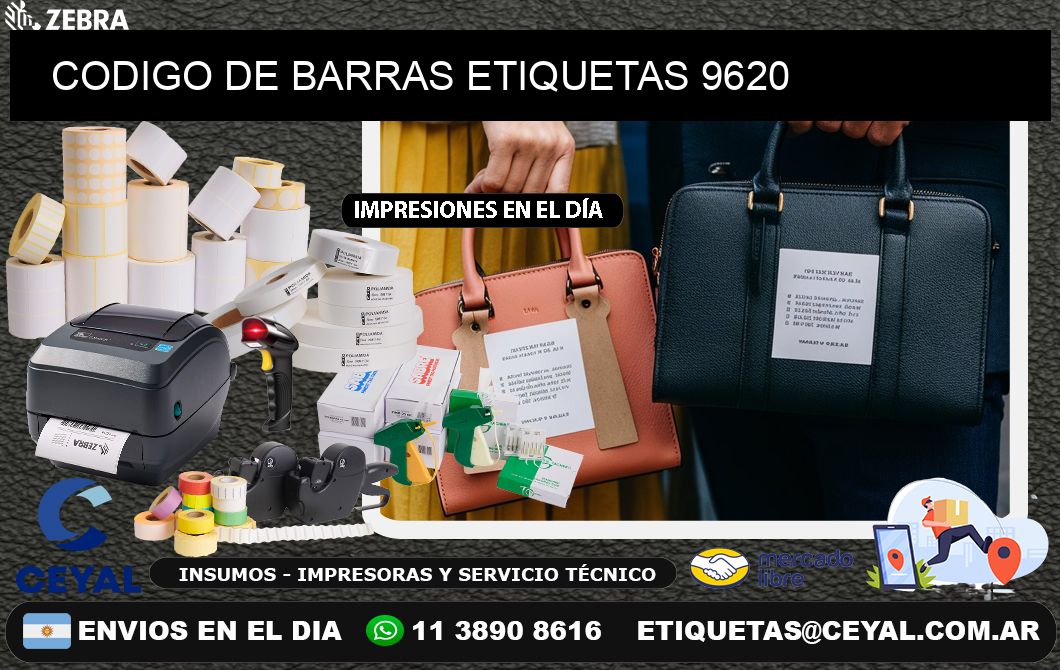 CODIGO DE BARRAS ETIQUETAS 9620